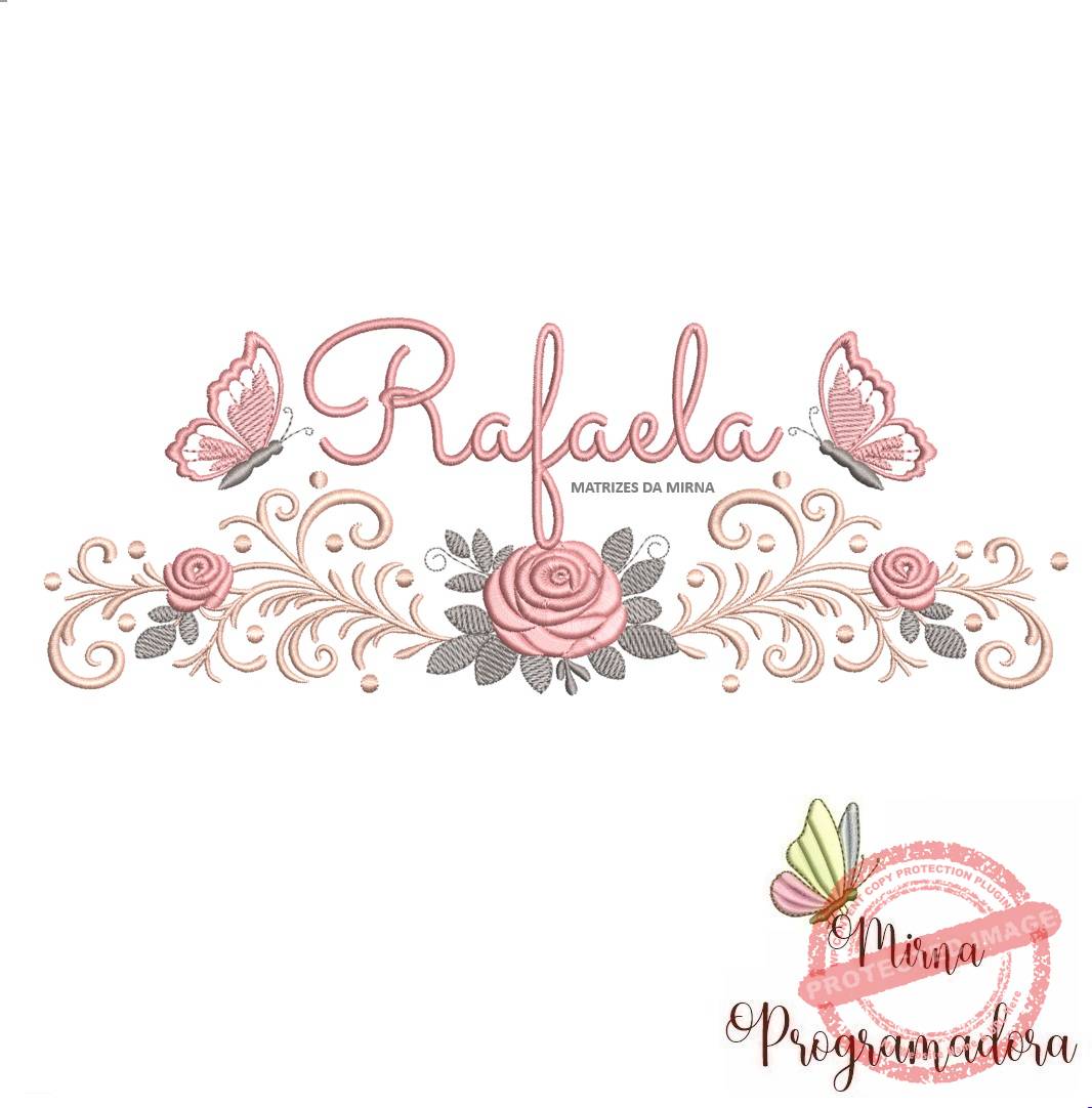 matriz de bordado rafaela 109 matriz de bordado rafaela 109 - Imagem 1
