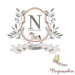 Matriz de Bordado moldura cavalinho natan 104