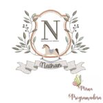Matriz de Bordado moldura cavalinho nathan 102