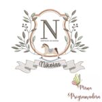 Matriz de Bordado moldura cavalinho nikolas 100