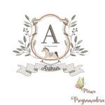 Matriz de Bordado moldura cavalinho-nome arthur 03