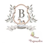 Matriz de Bordado moldura cavalinho-nome benicio 23