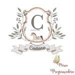 Matriz de Bordado moldura cavalinho-nome caetano 16