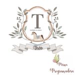 Matriz de Bordado moldura cavalinho-nome theo 122