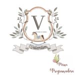 Matriz de Bordado moldura cavalinho-nome valentim 117