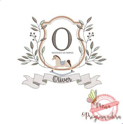 Matriz de Bordado moldura cavalinho oliver 97