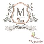 Matriz de Bordado moldura cavalinho matheus 87