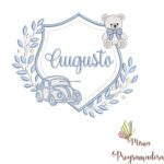 matriz de bordado brasao carro ursinho-augusto 42