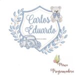 matriz de bordado brasao carro ursinho-carlos eduardo 93