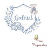 matriz de bordado brasao carro ursinho-gabriel 52