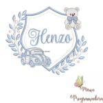 matriz de bordado brasao carro ursinho-henzo 26