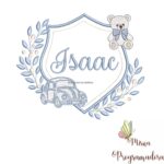 matriz de bordado brasao carro ursinho-isaac 25