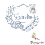 matriz de bordado brasao carro ursinho-leandro 52