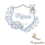 matriz de bordado brasao carro ursinho-marcio 106