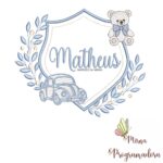 matriz de bordado brasao carro ursinho-matheus 62
