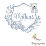matriz de bordado brasao carro ursinho-mathias 61