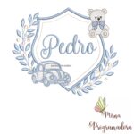 matriz de bordado brasao carro ursinho-pedro 49