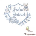 matriz de bordado brasao carro ursinho-pedro gabriel 98