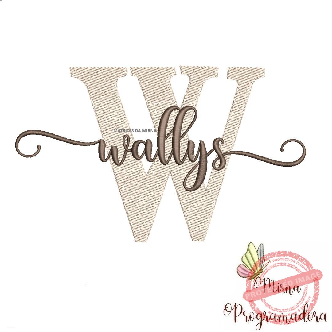 matriz de bordado nome wallys matriz-de-bordado-nome-wallys