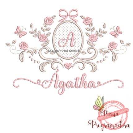matriz de bordado moldura arabesco agatha 49