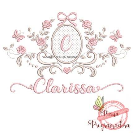 matriz de bordado moldura arabesco clarissa 48