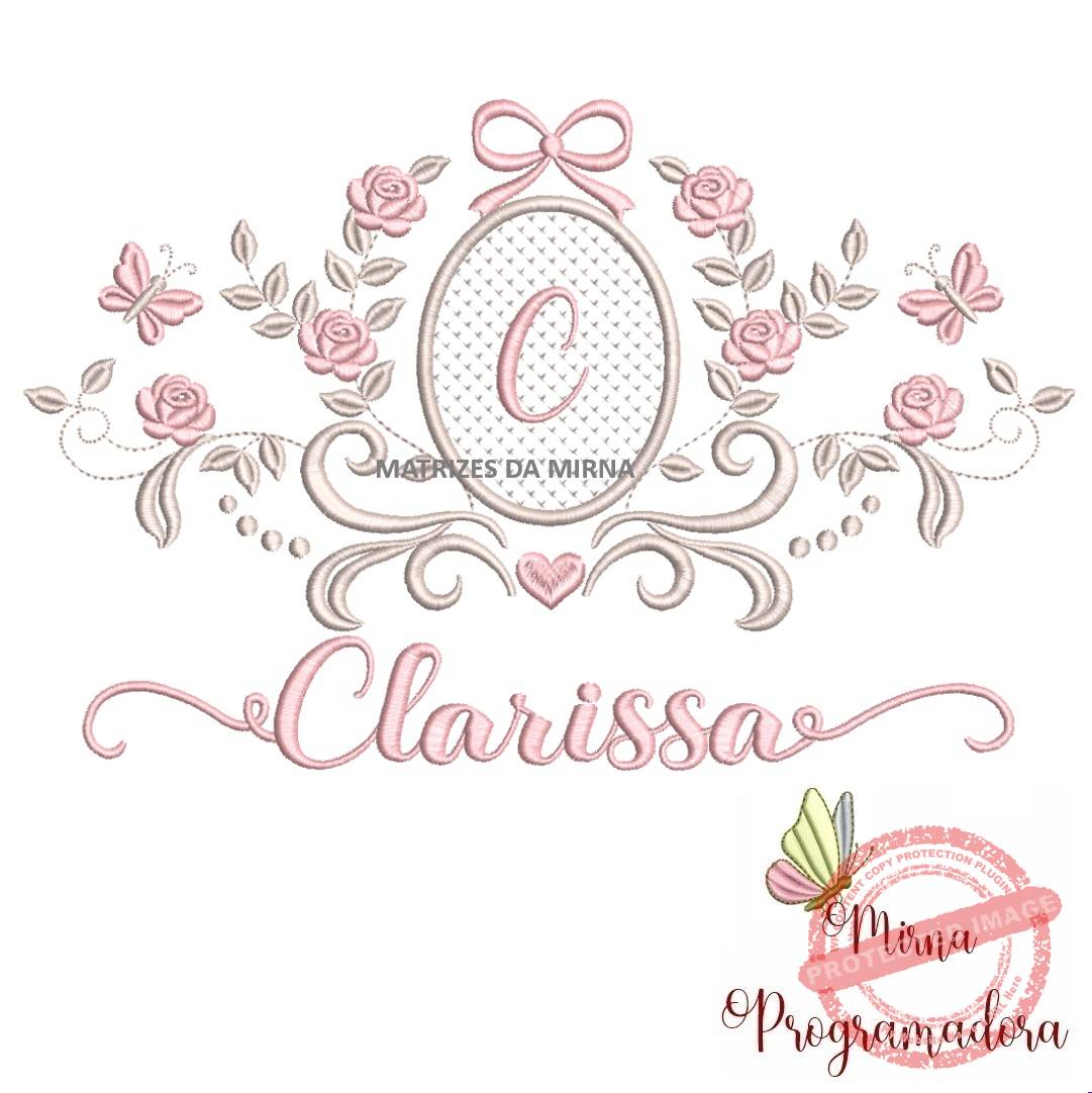 1matriz de bordado clarissa 48 matriz de bordado moldura arabesco clarissa 48 - Imagem 1