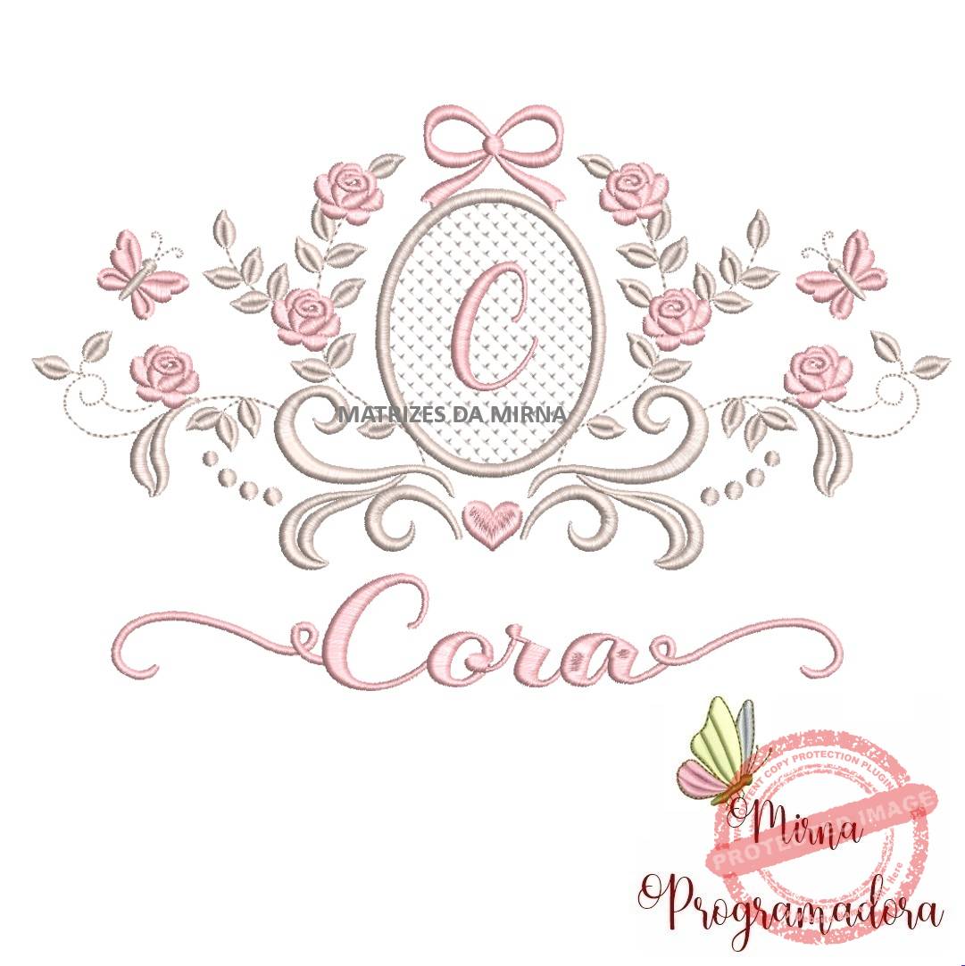 1matriz de bordado cora 44 matriz de bordado moldura arabesco cora 44 - Imagem 1