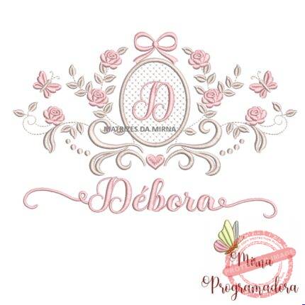 matriz de bordado moldura arabesco debora 45