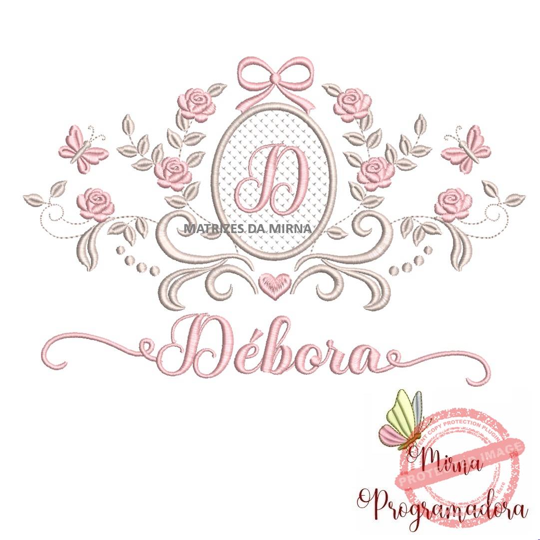 1matriz de bordado debora 45 matriz de bordado moldura arabesco debora 45 - Imagem 1
