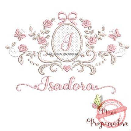 matriz de bordado moldura arabesco isadora 60