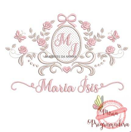 matriz de bordado moldura arabesco maria isis42