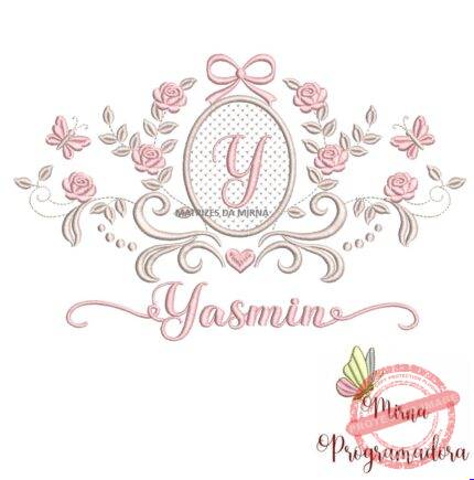 matriz de bordado moldura arabesco yasmin 70