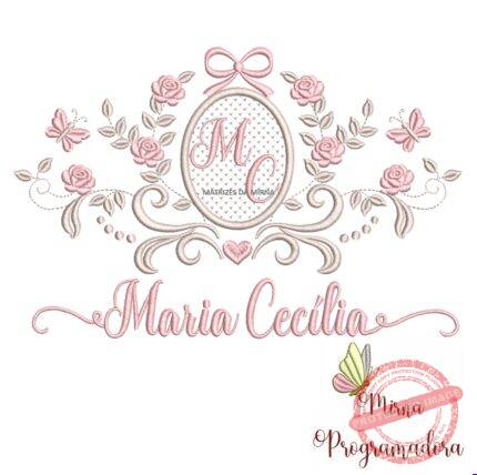 matriz de bordado moldura arabesco Maria cecilia 10