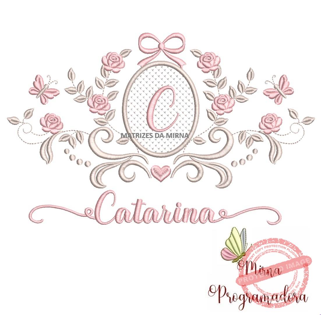 matriz de bordado moldura arabesco catarina 19 matriz de bordado moldura arabesco catarina 19 - Imagem 1