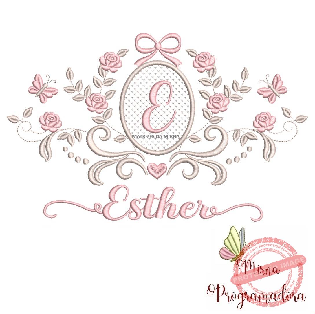 matriz de bordado moldura arabesco esther 10 matriz de bordado moldura arabesco esther 10 - Imagem 1