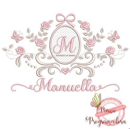 matriz de bordado moldura arabesco manuella 12