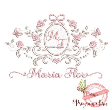 matriz de bordado moldura arabesco maria flor 17