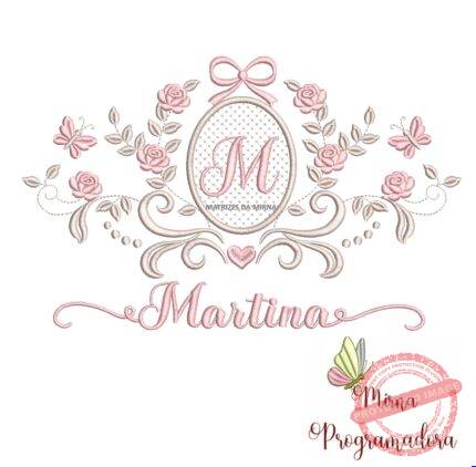 matriz de bordado moldura arabesco martina 15