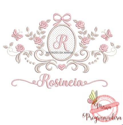 matriz de bordado moldura arabesco rosineia 21