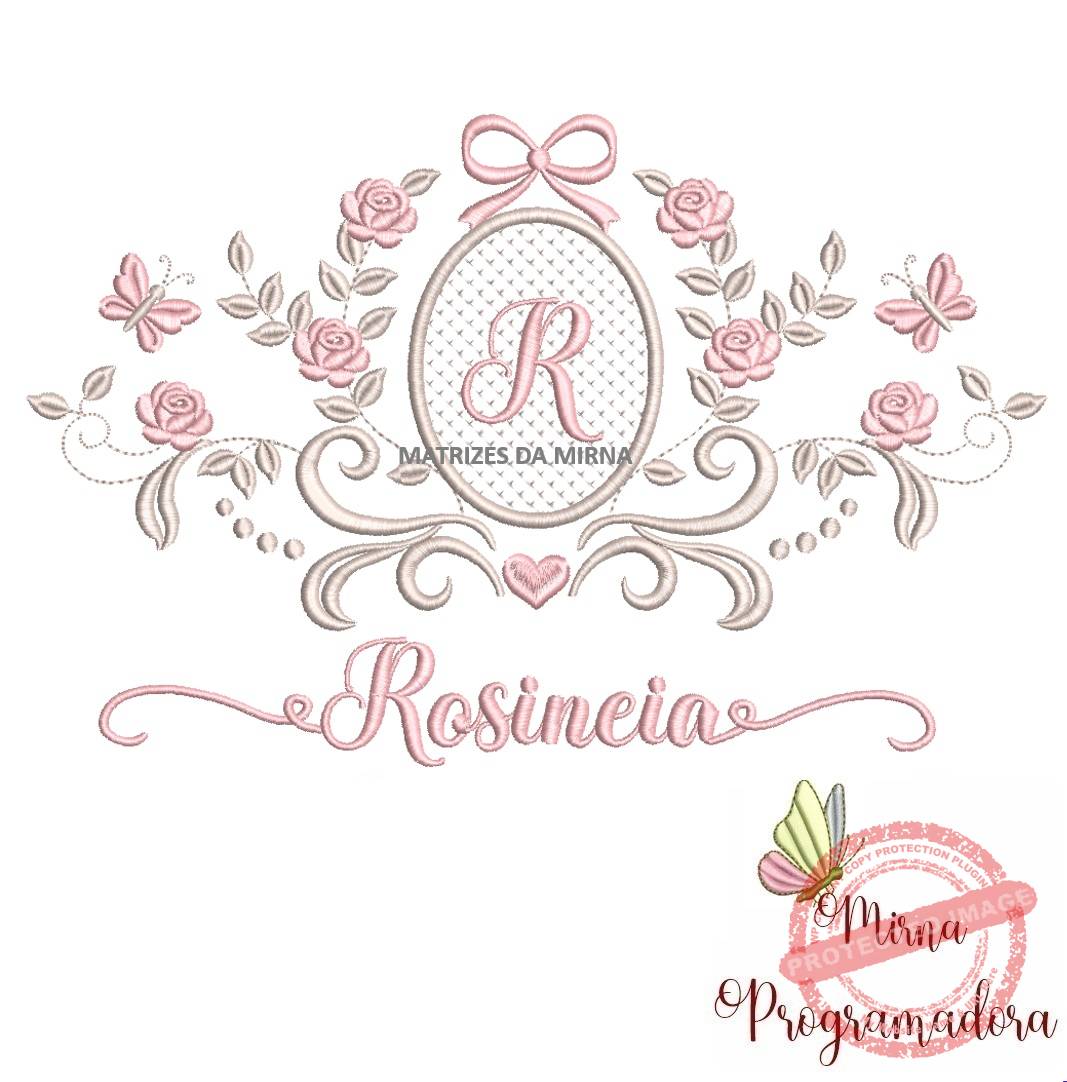 matriz de bordado moldura arabesco rosineia 21 matriz de bordado moldura arabesco rosineia 21 - Imagem 1