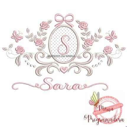 matriz de bordado moldura arabesco sara 31