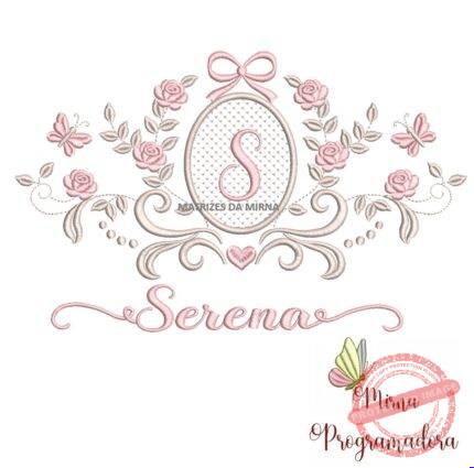 matriz de bordado moldura arabesco serena 33