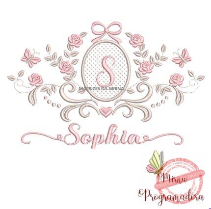 matriz de bordado moldura arabesco sophia 26