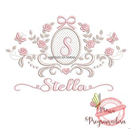 matriz de bordado moldura arabesco stella 27