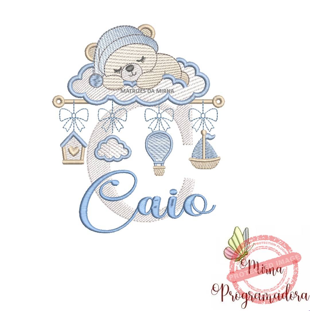 matriz de bordado bebe dormindo nome caio 21 matriz de bordado bebe dormindo nome caio 21. - Imagem 1