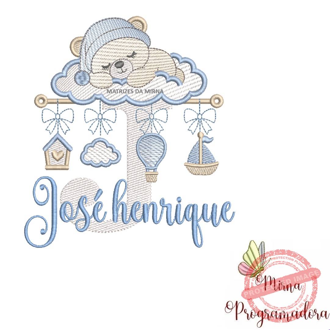 matriz de bordado bebe dormindo nome jose henrique 16 matriz de bordado bebe dormindo nome jose henrique 16. - Imagem 1