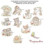 Matriz de Bordado Coleção Bosque Encantador Menina - Imagem 23