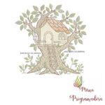 Matriz de Bordado Coleção Bosque Encantador Menino / Bosque Encantador Menina / Coleção Ursinho Bebê Dormindo - Imagem 3