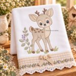 Matriz de Bordado Coleção Bosque Encantador Menino / Bosque Encantador Menina / Coleção Ursinho Bebê Dormindo - Imagem 17